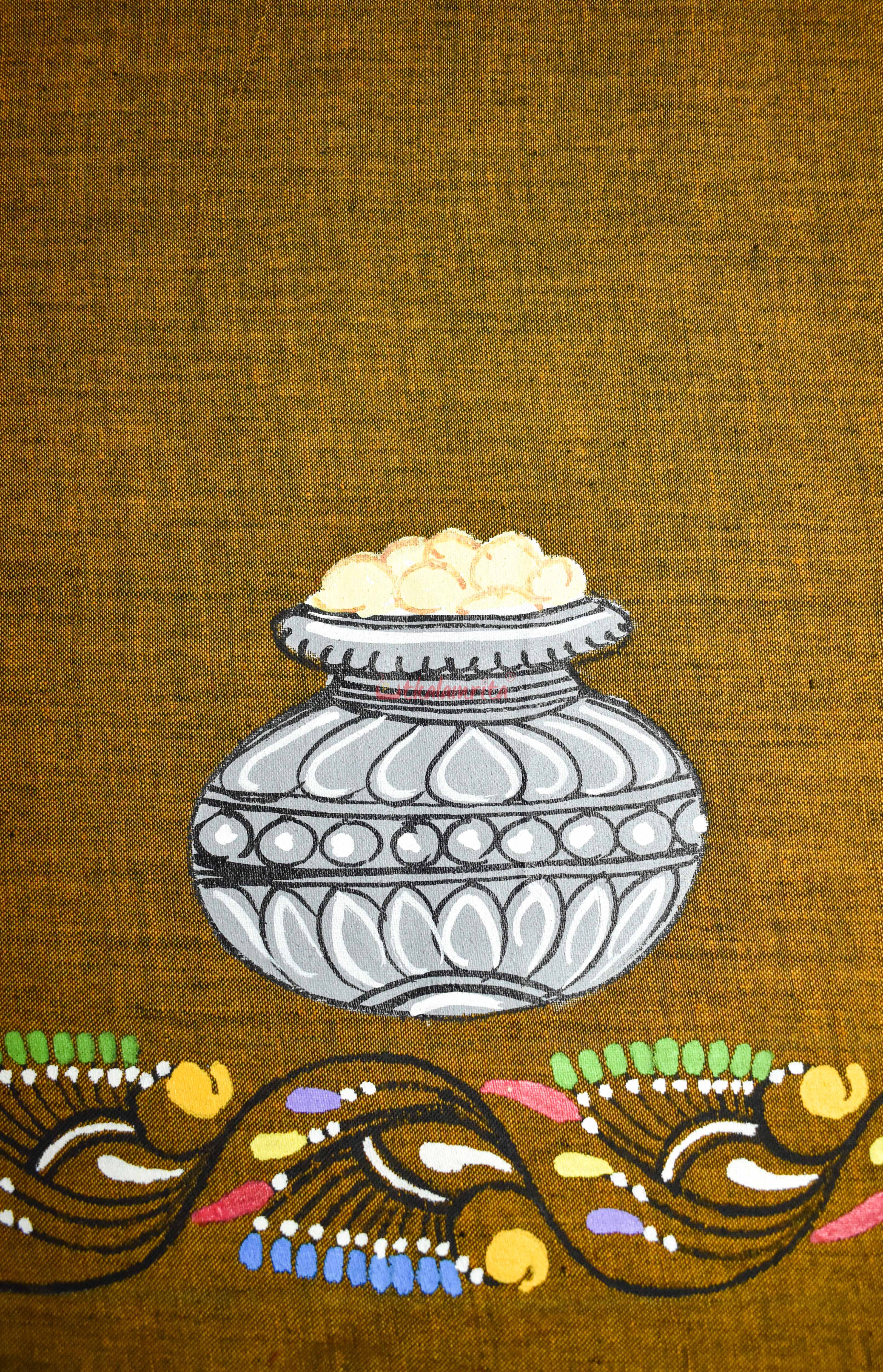 Rasagola Pattachitra (Blouse Piece)