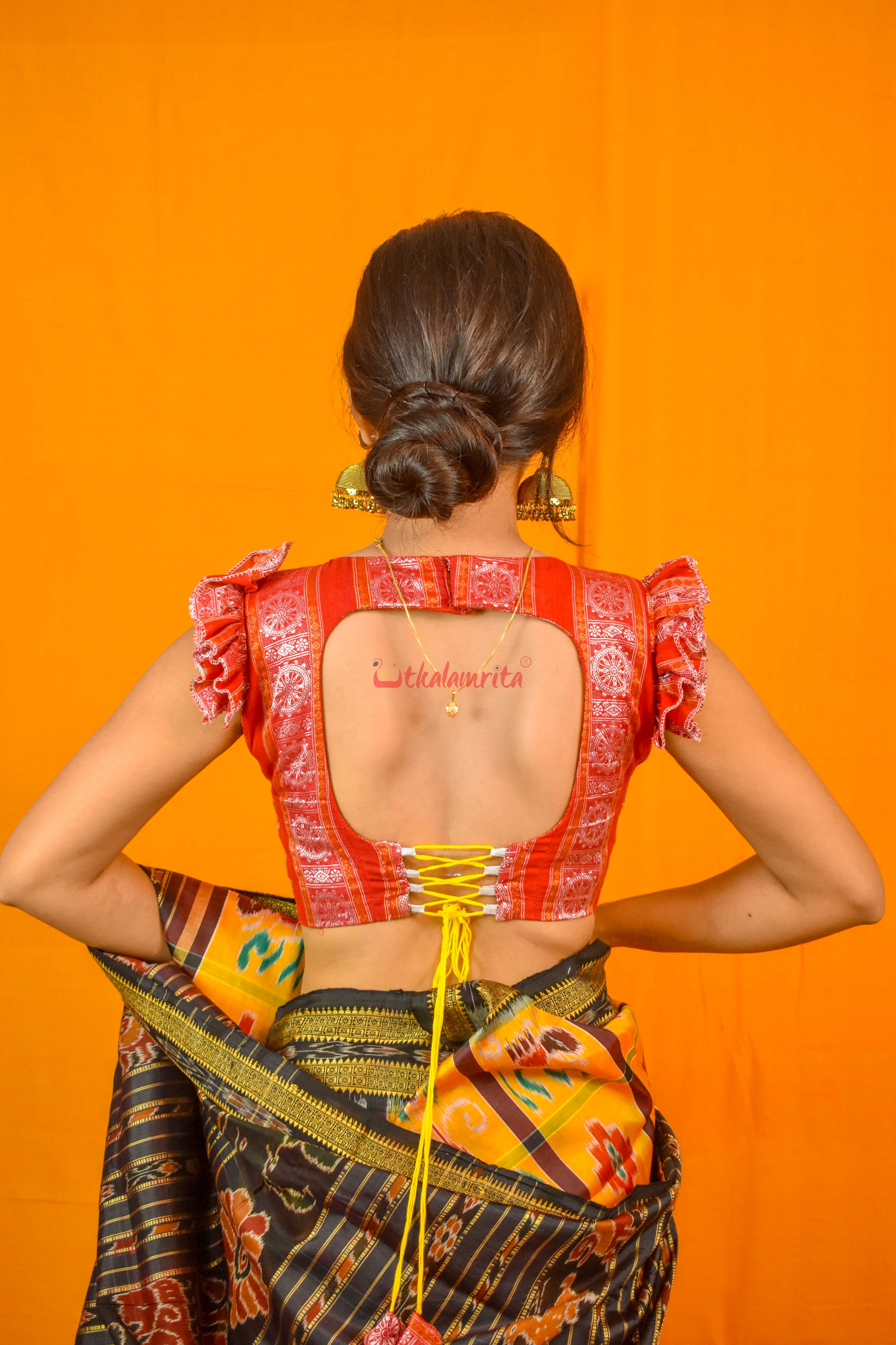 Red Konark Chakra (Blouse)