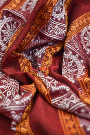 Maroon Konark Chakra (Fabric)