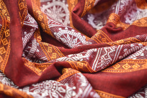 Maroon Konark Chakra (Fabric)