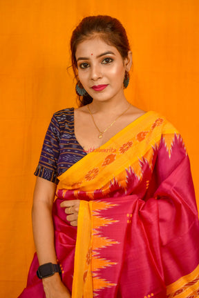 Queen's Necklace Khandua Silk Saree